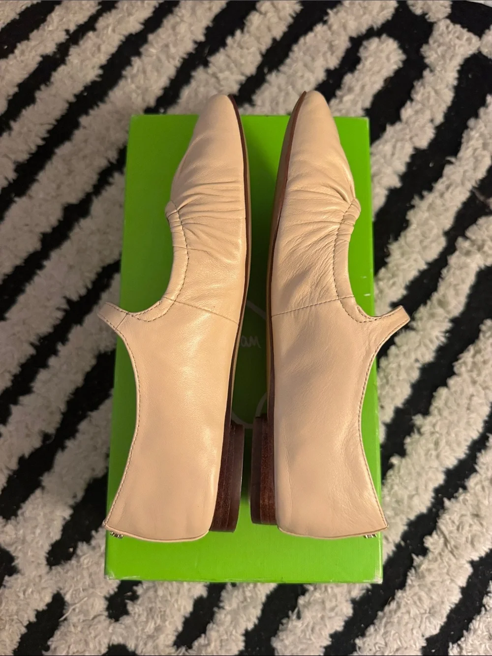 Sam Edelman Micah Mary Jane Cream Neutral Ballet Flats